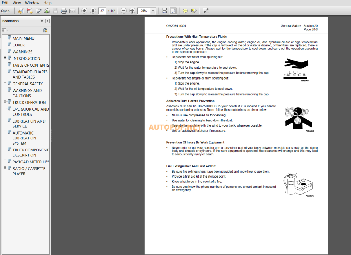 Komatsu 830E DUMP TRUCK Operation and Maintenance Manual (CEAM016800)