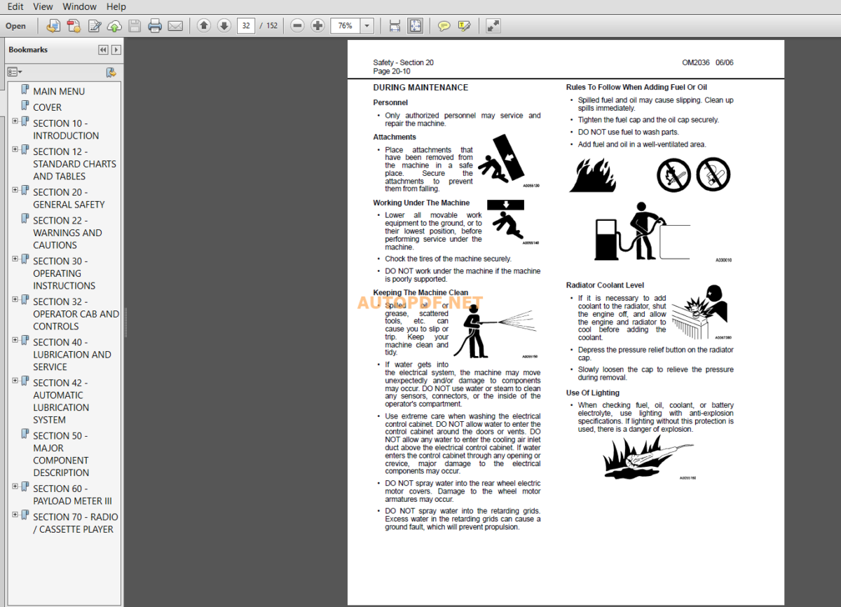 Komatsu 703E DUMP TRUCK Operation and Maintenance Manual (CEAM014901)