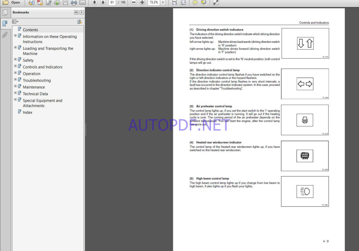 Komatsu WA65-3 WHEEL LOADER Operation Maintenance Manual(VEAM940500)