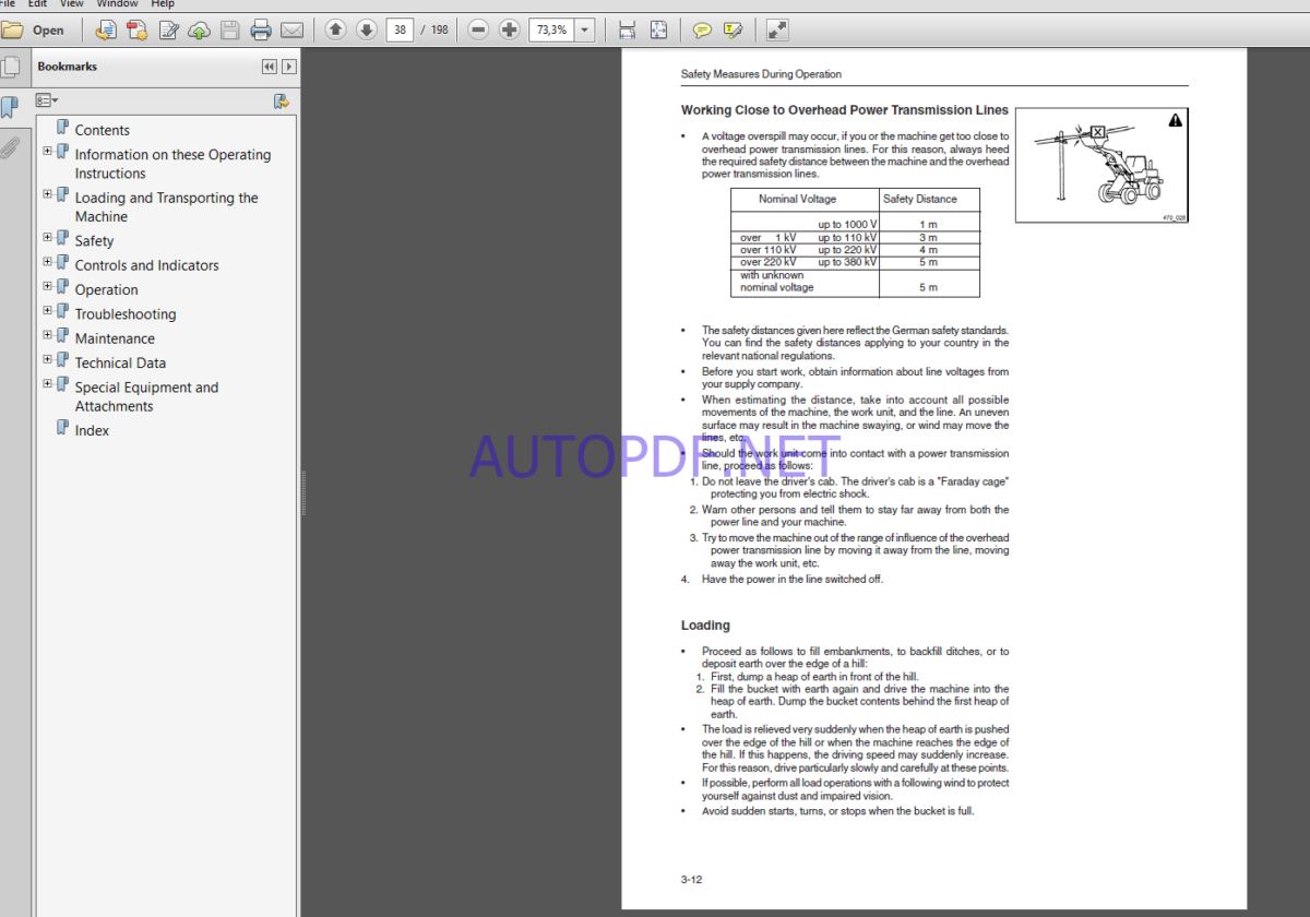 Komatsu WA75-3 WHEEL LOADER Operation Maintenance Manual(VEAM950500)