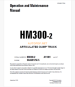 Komatsu HM300-2 Trolley DUMP TRUCK Operation and Maintenance Manual (CEAM017504)