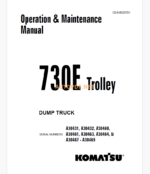 Komatsu 730E DUMP TRUCK Operation and Maintenance Manual (CEAM020701)