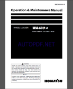 Komatsu WA480-8 WHEEL LOADER Operation Maintenance Manual(MMEW480800-00)