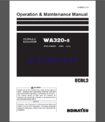 Komatsu WA320-5 WHEEL LOADER Operation Maintenance Manual(PEN00575-C4)