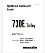 Komatsu 730E DUMP TRUCK Operation and Maintenance Manual (CEAM020701)