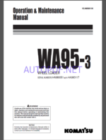 Komatsu WA95-3 WHEEL LOADER Operation Maintenance Manual(VEAM980100)