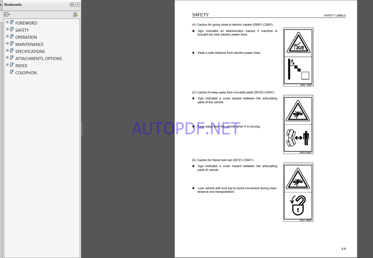 Komatsu WA800-3E0,WA900-3E0 WHEEL LOADER Operation Maintenance Manual(EEAM030000)