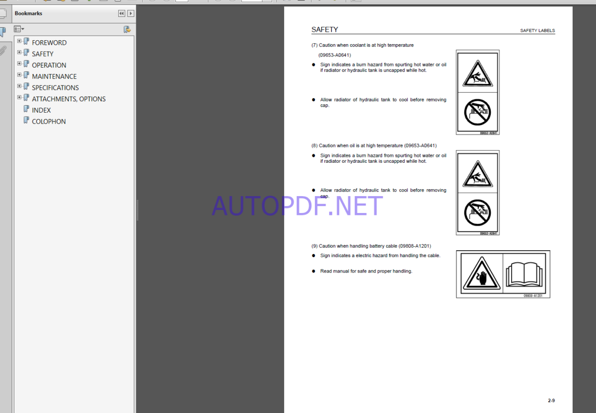 Komatsu WA800-3E0,WA900-3E0 WHEEL LOADER Operation Maintenance Manual(EEAM030003)