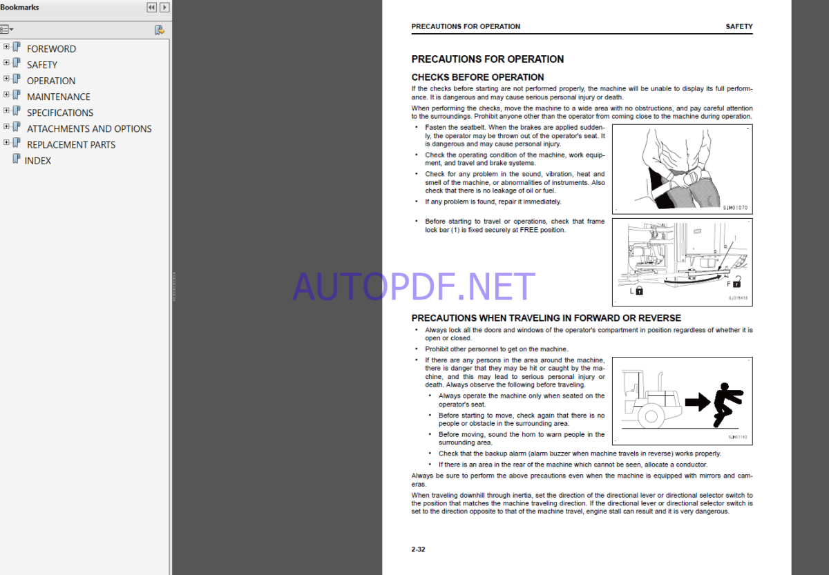 Komatsu WA600-8E0 WHEEL LOADER Operation Maintenance Manual(EEAM033922)