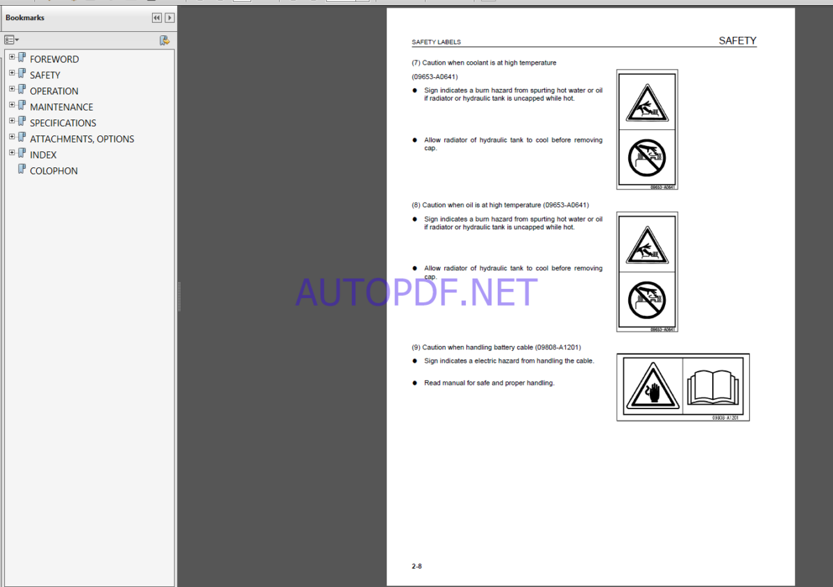 Komatsu WA800-3E0,WA900-3E0 WHEEL LOADER Operation Maintenance Manual(EEAM026101)