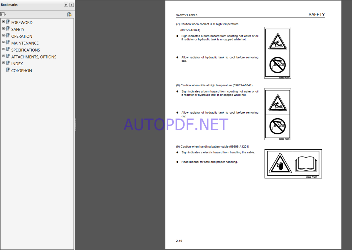 Komatsu WA800-3E0,WA900-3E0 WHEEL LOADER Operation Maintenance Manual(EEAM030000)