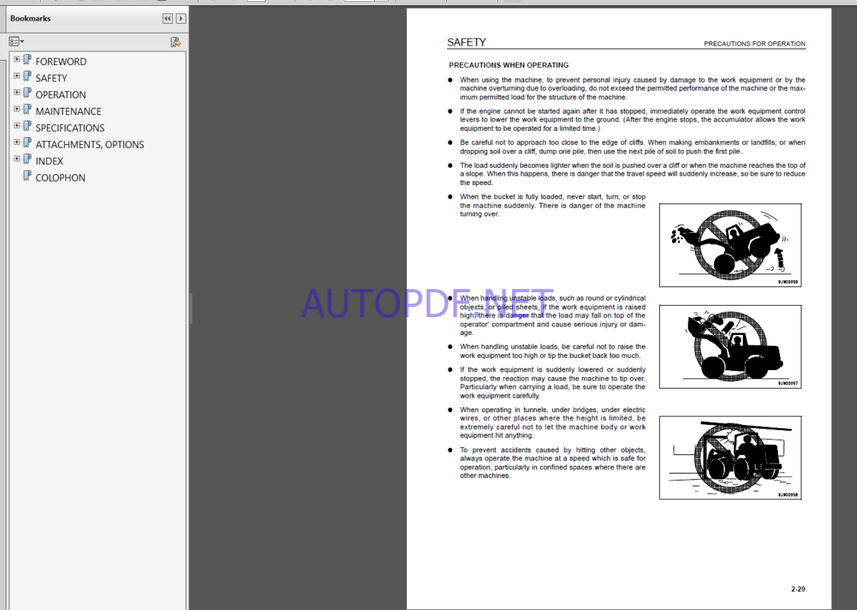 Komatsu WA1200-3 WHEEL LOADER Operation Maintenance Manual(EEAM026600)