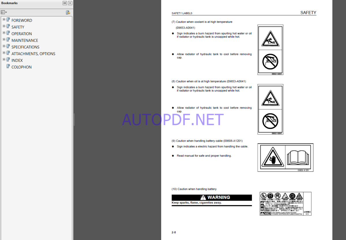 Komatsu WA1200-3 WHEEL LOADER Operation Maintenance Manual(EEAM027701)