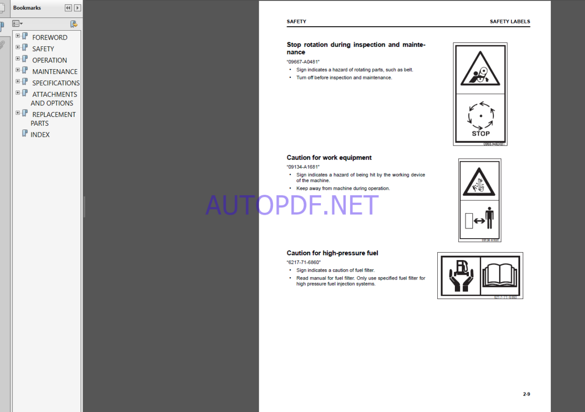 Komatsu PC2000-11E0 HYDRAULIC EXCAVATOR Operation Maintenance Manual(EENAM04020)