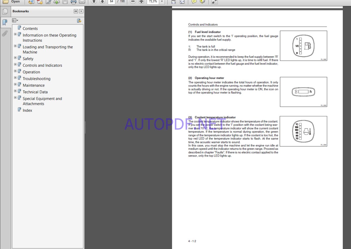 Komatsu WA95-3 WHEEL LOADER Operation Maintenance Manual(VEAM980500)