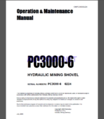 KOMATSU PC3000-6 HYDRAULIC MINING SHOVEL Operation and Maintenance Manual(OMPC30006224)