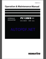 Komatsu PC700LC-11 HYDRAULIC EXCAVATOR Operation and Maintenance Manual(PEN01675-07)