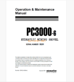 Komatsu PC3000-6 HYDRAULIC MINING EXCAVATOR Operation and Maintenance Manual (OG_PC3000-6_06201)