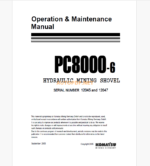 Komatsu PC8000-6 HYDRAULIC MINING EXCAVATOR Operation and Maintenance Manual (OG_PC8000E-6_12045 (1))