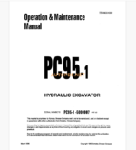 KOMATSU PC95-1 HYDRAULIC EXCAVATOR Operation and Maintenance Manual(EEAD004900)