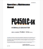 KOMATSU PC450LC-6K HYDRAULIC EXCAVATOR Operation and Maintenance Manual(EEAD008404)