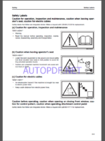 KOMATSU PC138US-11E0 HYDRAULIC EXCAVATOR Operation and Maintenance Manual(PEN02105-0)