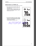 Komatsu PC240LC-10,PC240NLC-10 HYDRAULIC EXCAVATOR Operation and Maintenance Manual(UENAM00923)