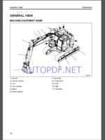 Komatsu PC228USLC-11E0 HYDRAULIC EXCAVATOR Operation and Maintenance Manual(UENAM01755)