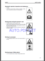 Komatsu PC290LC-11,PC290NLC-11 HYDRAULIC EXCAVATOR Operation and Maintenance Manual(UENAM01162)