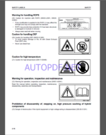 Komatsu HB365LC-3E0,HB365NLC-3E0 HYDRAULIC EXCAVATOR Operation and Maintenance Manual(UENAM01934)