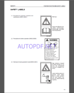 Komatsu PC200-7,PC200LC-7,PC220-7,PC220-7 PC220LC-7 HYDRAULIC MINING SHOVEL Operation and Maintenance Manual(PEN00014-04)