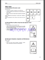 Komatsu PC138US-11 HYDRAULIC EXCAVATOR Operation and Maintenance Manual(PEN01674-C3)