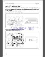 Komatsu PC238USLC-11 HYDRAULIC EXCAVATOR Operation and Maintenance Manual(TEN00945-03)