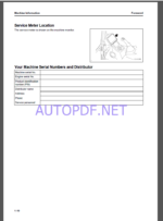 Komatsu PC8 8 MR-11 HYDRAULIC EXCAVATOR Operation and Maintenance Manual(TEN00969-C7)