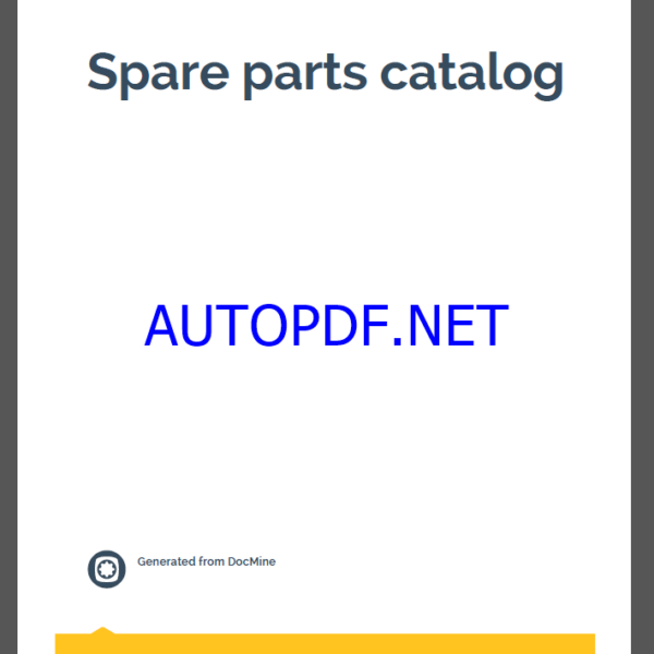 Epiroc Boltec E10 Spare parts catalog