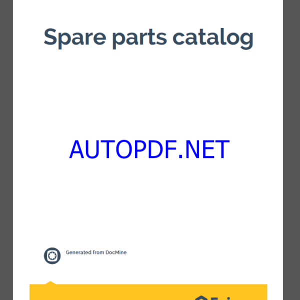 Epiroc Boltec E10 S Spare parts catalog