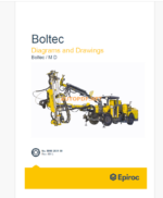 Epiroc Boltec/ M D Diagrams and Drawings Manual