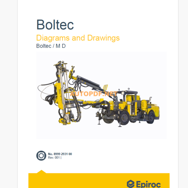 Epiroc Boltec/ M D Diagrams and Drawings Manual