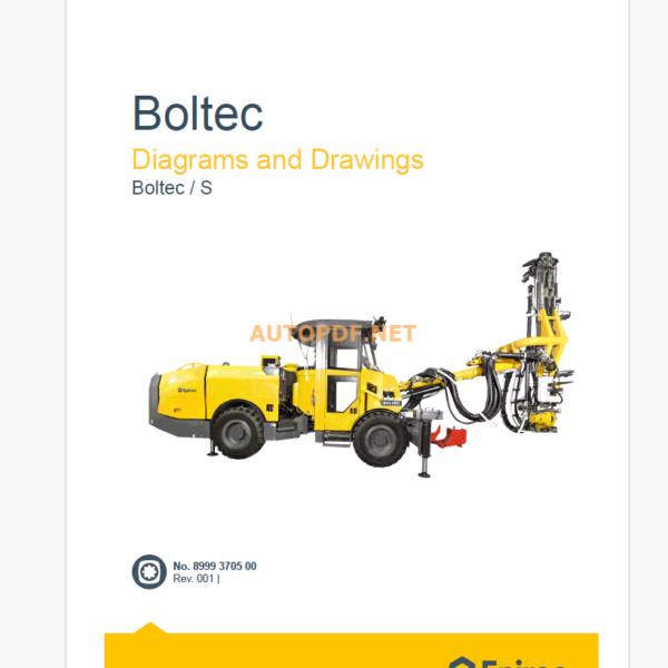 Epiroc Boltec/S Diagrams and Drawings Manual