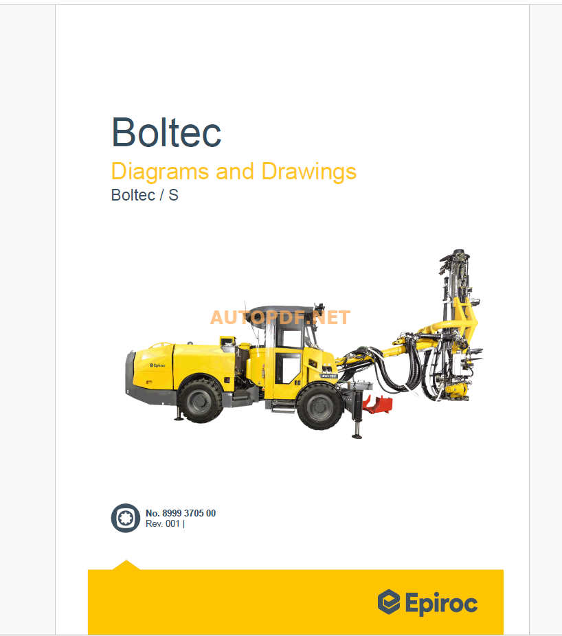 Epiroc Boltec/S Diagrams and Drawings Manual