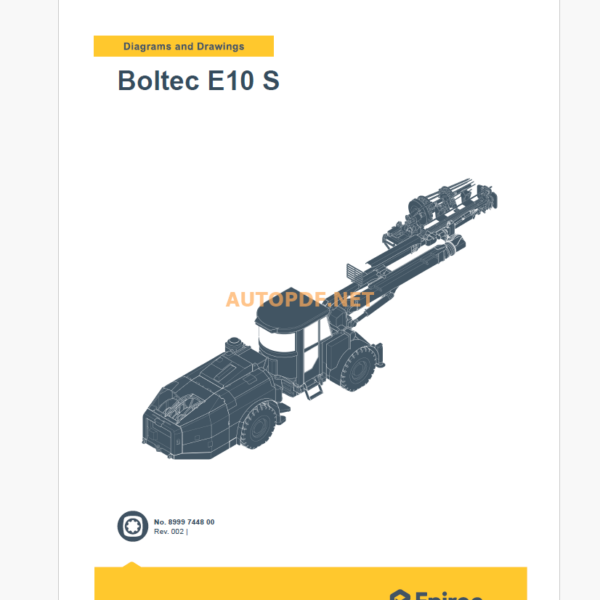 Epiroc Boltec E10 S Diagrams and Drawings Manual