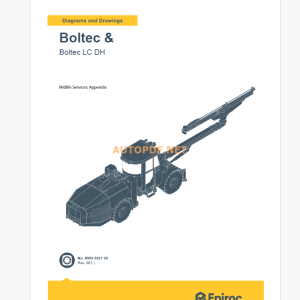 Epiroc Boltec LC DHDiagrams and Drawings Manual