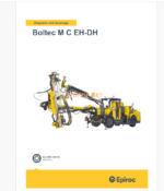 Epiroc Boltec M C EH-DH Diagrams and Drawings Manual