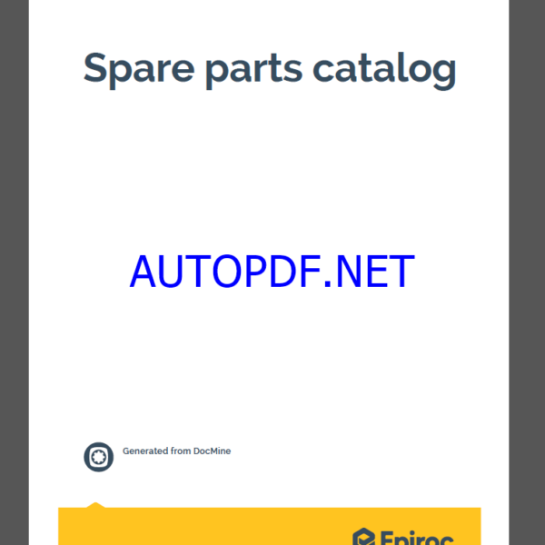 Epiroc Boltec S10 M Spare parts catalog