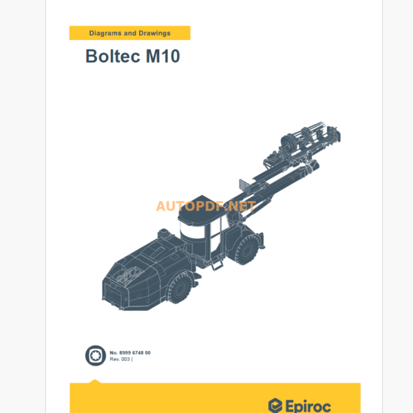 Epiroc Boltec M 10 Diagrams and Drawings Manual