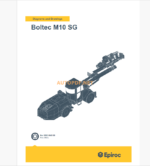 Epiroc Boltec M10 SG Diagrams and Drawings Manual