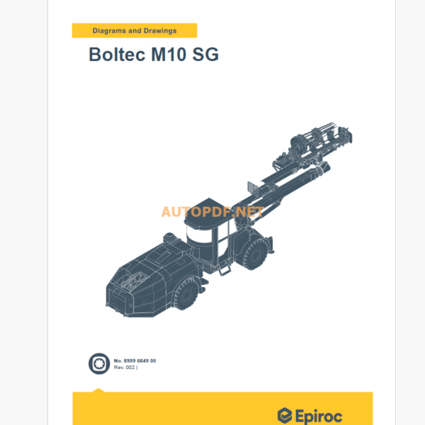 Epiroc Boltec M10 SG Diagrams and Drawings Manual