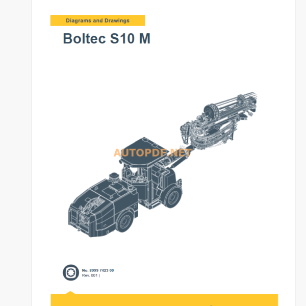 Epiroc Boltec S 10 M Diagrams and Drawings Manual