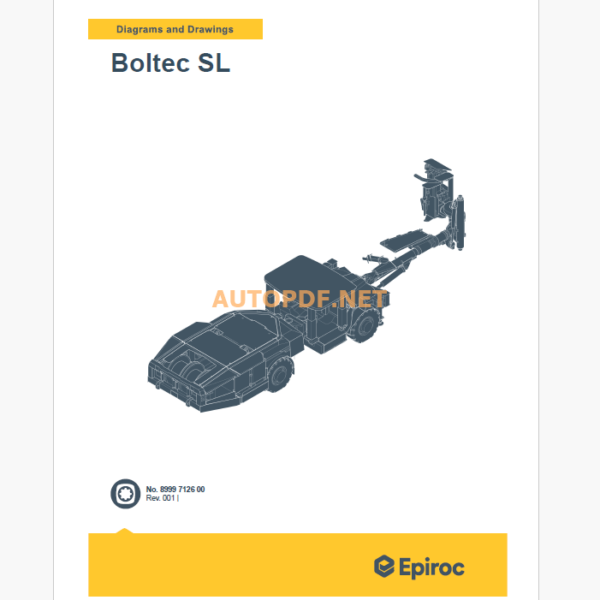 Epiroc Boltec SL Diagrams and Drawings Manual