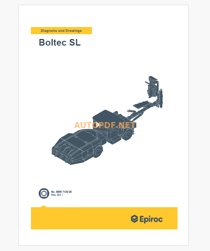 Epiroc Boltec SL Diagrams and Drawings Manual